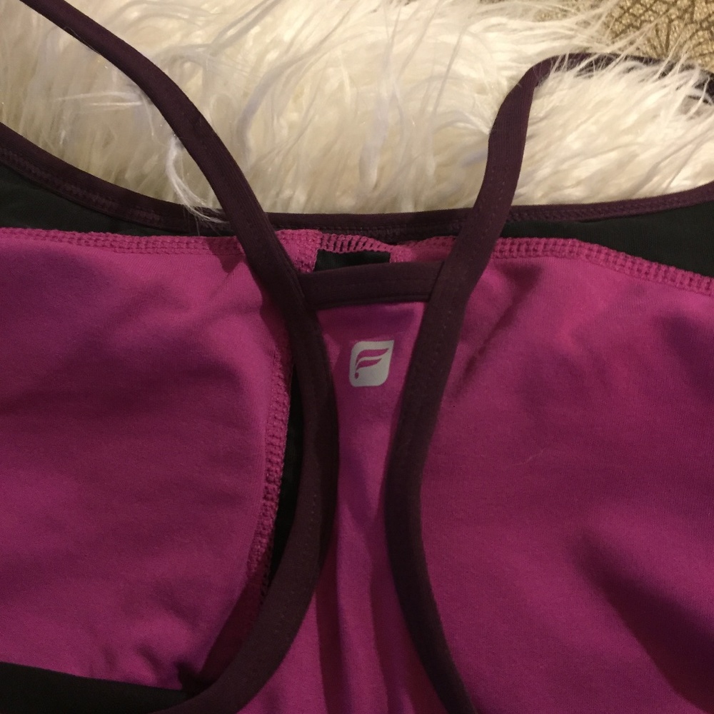 Maroon/Pink Fabletics Top - Picture 4 of 4